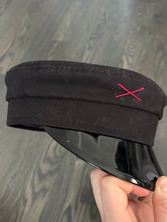 Ruslan Baginsky Black Wool Baker Boy Cap in Medium